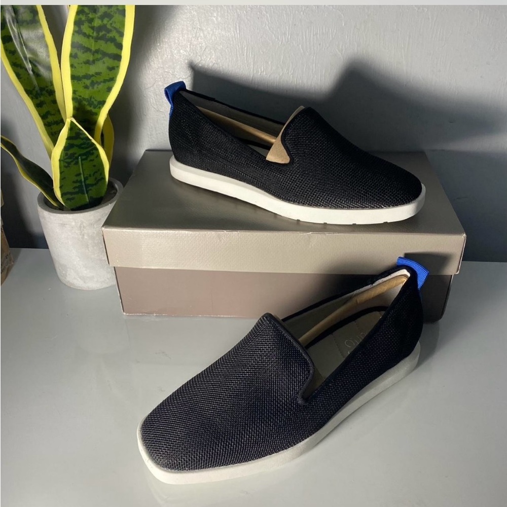 Franco Sarto Black‎ and Blue shoes